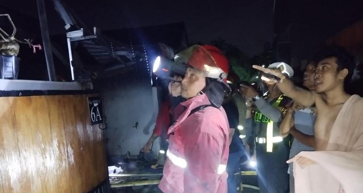 Satu Unit Rumah Di Denpasar Ludes, Api Bermula Dari Sofa